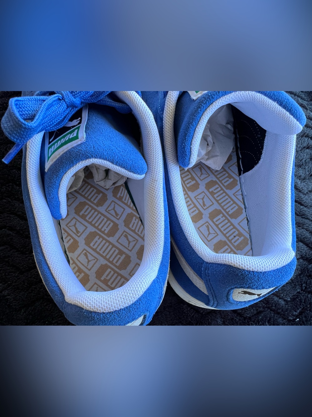 Puma Olympian Blue Suede Classic Sneakers Mens Size 9 - Picture 7 of 10